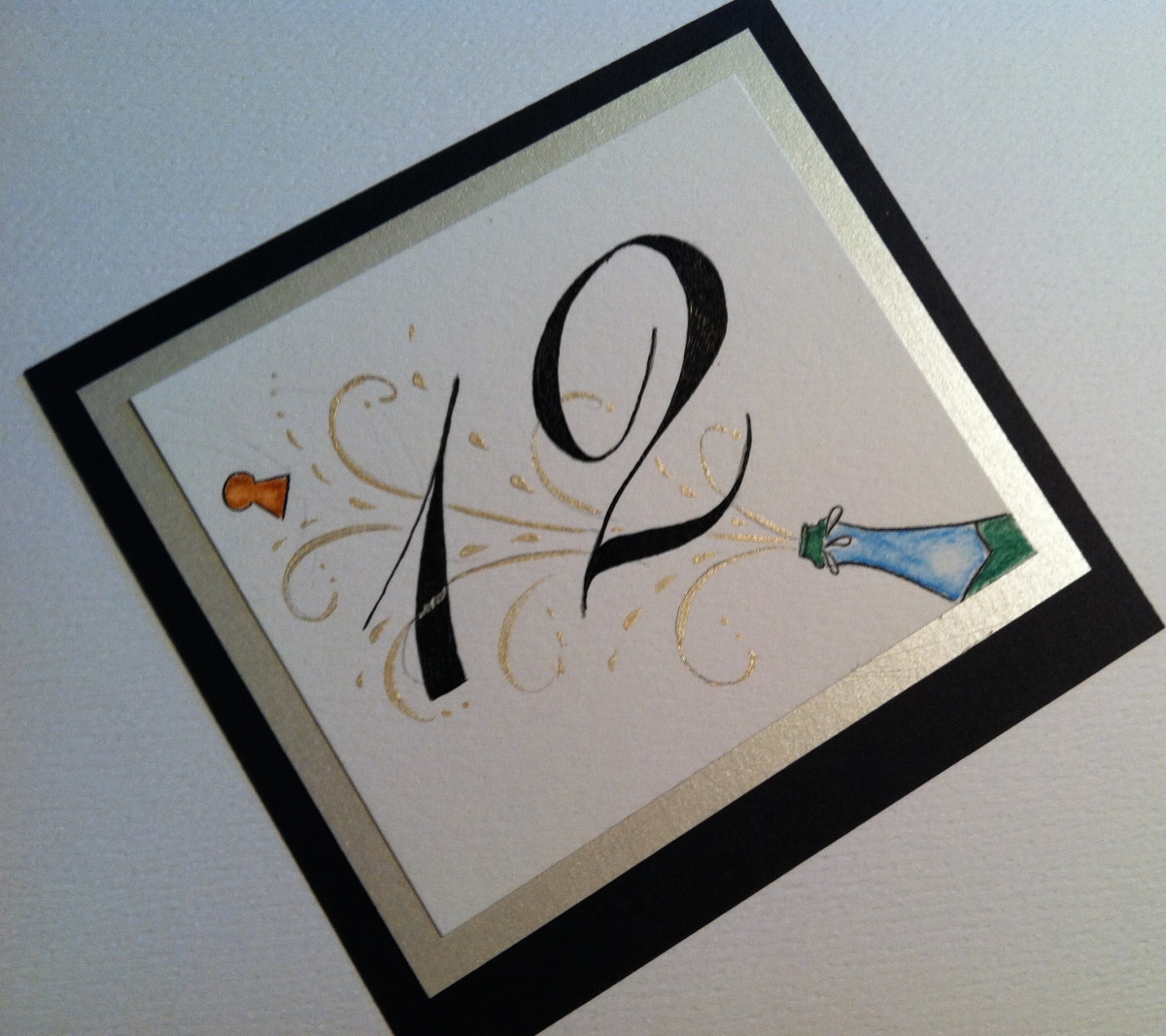 Wedding Calligraphy Table Number